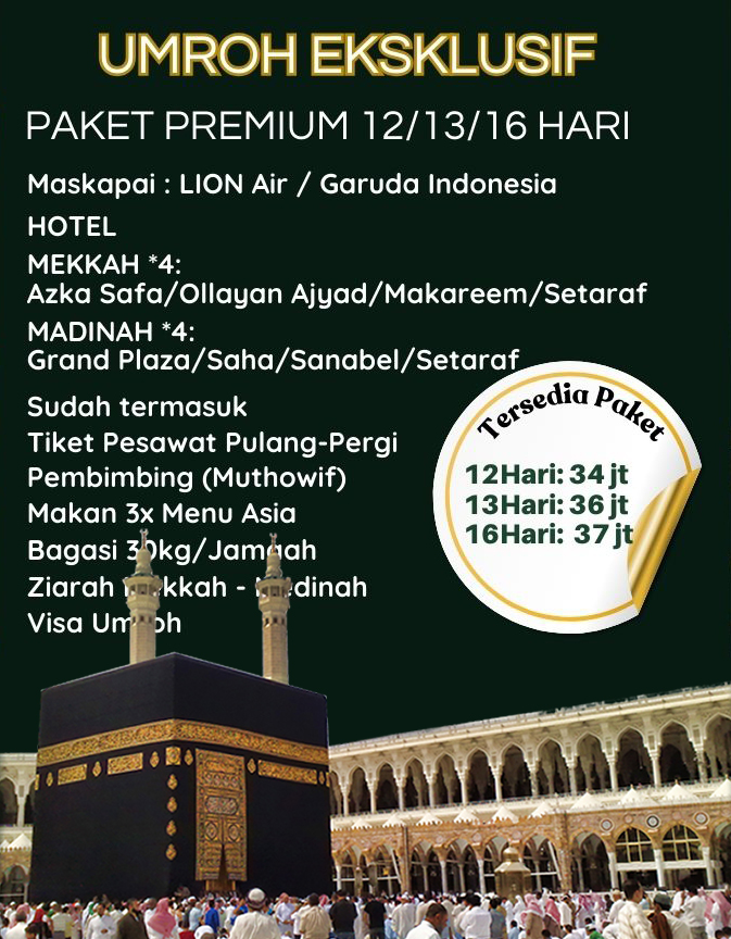 Umroh Ekslusif PT Berkah Gema Madina